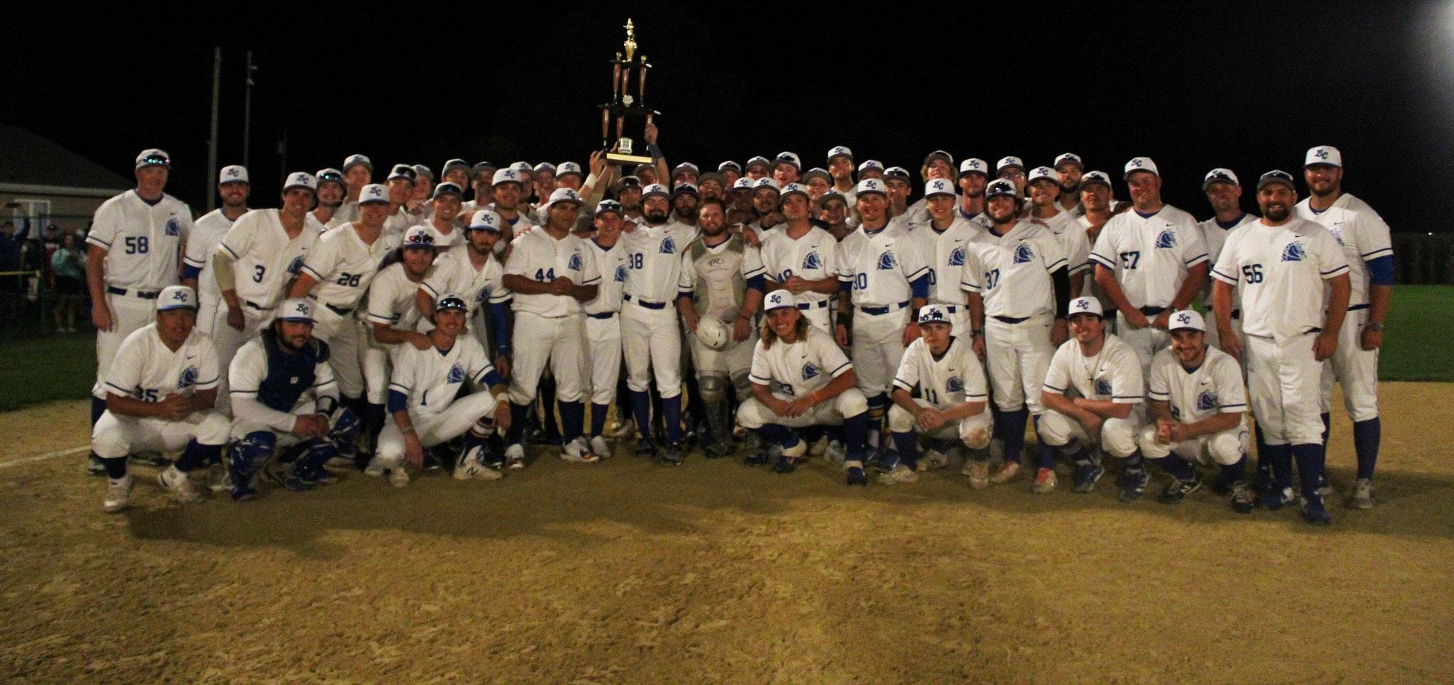 Charger baseball hold trophy